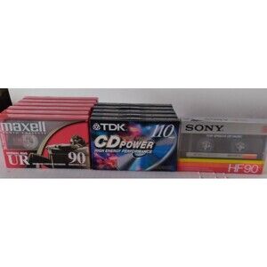 6 Maxell 6 TDK and 1 Sony Cassette Tapes